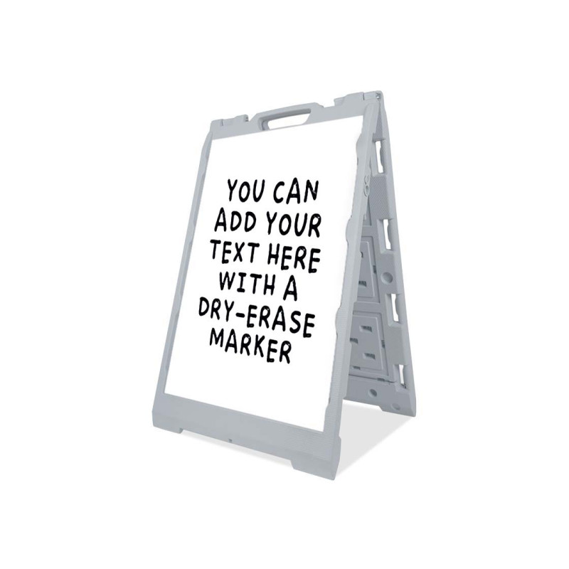 Economy Dry-Erase A-Frame with 1 Blank Panel (2' x 3')