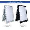 Economy Dry-Erase A-Frame with 1 Blank Panel (2' x 3')