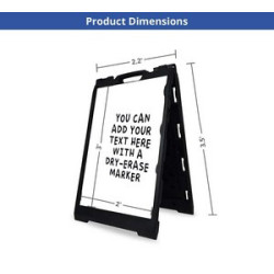 Economy Dry-Erase A-Frame with 1 Blank Panel (2' x 3')