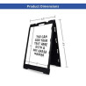 Economy Dry-Erase A-Frame with 1 Blank Panel (2' x 3')