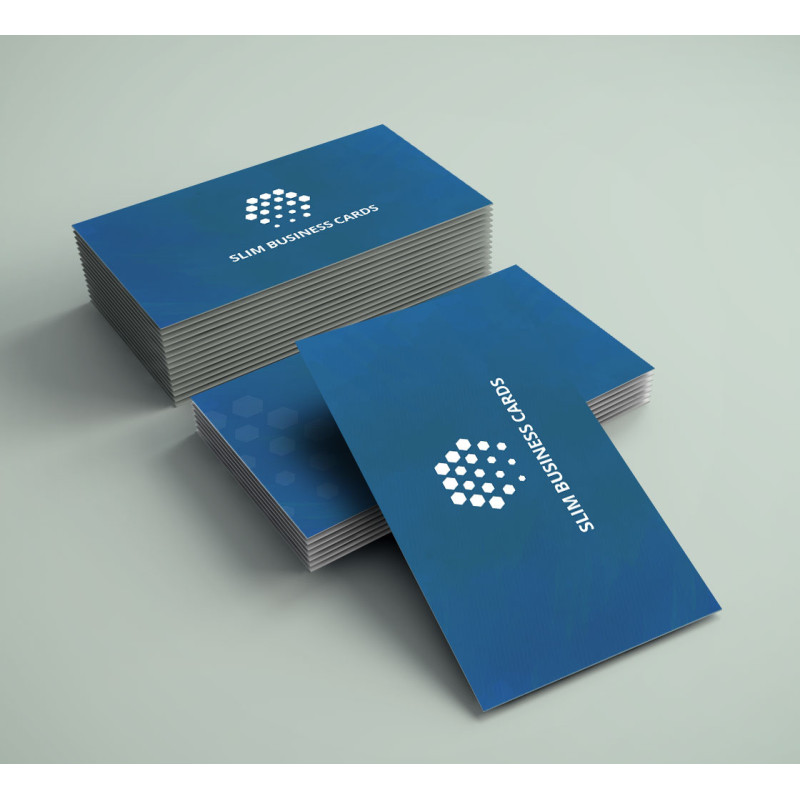 Slim Business Cards - Printed Front and Back (1.75" x 3.5)