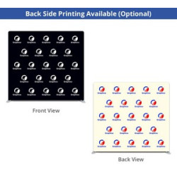 8' x 8' Step and Repeat Straight Pillow Case Backdrop (Graphic only)