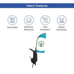Backpack Flags - Blade Double Sided Package (19" x 46.98")