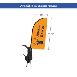 Backpack Flags - Blade Double Sided Package (19" x 46.98")