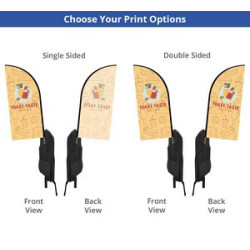 Backpack Flags - Blade Double Sided Package (19" x 46.98")