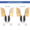 Backpack Flags - Blade Double Sided Package (19" x 46.98")