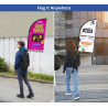 Backpack Flags - Blade Double Sided Package (19" x 46.98")