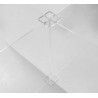 Restaurant Tabletop Desk Divider Sneeze Guard - Clear Acrylic (4 person)