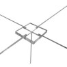 Restaurant Tabletop Desk Divider Sneeze Guard - Clear Acrylic (4 person)