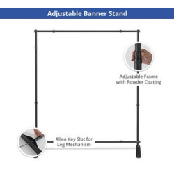 5' x 6' Step and Repeat Adjustable Banner Stands Package
