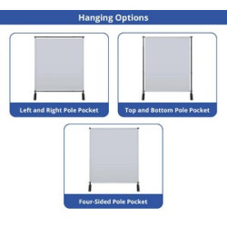 5' x 6' Step and Repeat Adjustable Banner Stands Package