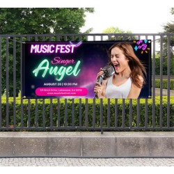 Custom Ultra Premium Vinyl Banners with Top Pole Pocket (1' x 1ft/SQFT)