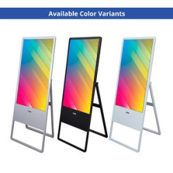 Portable LED Digital Display Signage with Floor Stand 43"