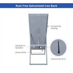 Portable LED Digital Display Signage with Floor Stand 43"