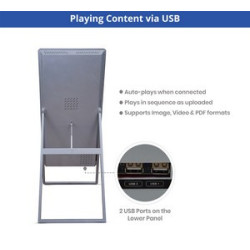 Portable LED Digital Display Signage with Floor Stand 43"