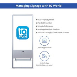 Portable LED Digital Display Signage with Floor Stand 43"