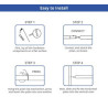 Fabric Display Stand Snake C (Hardware only)