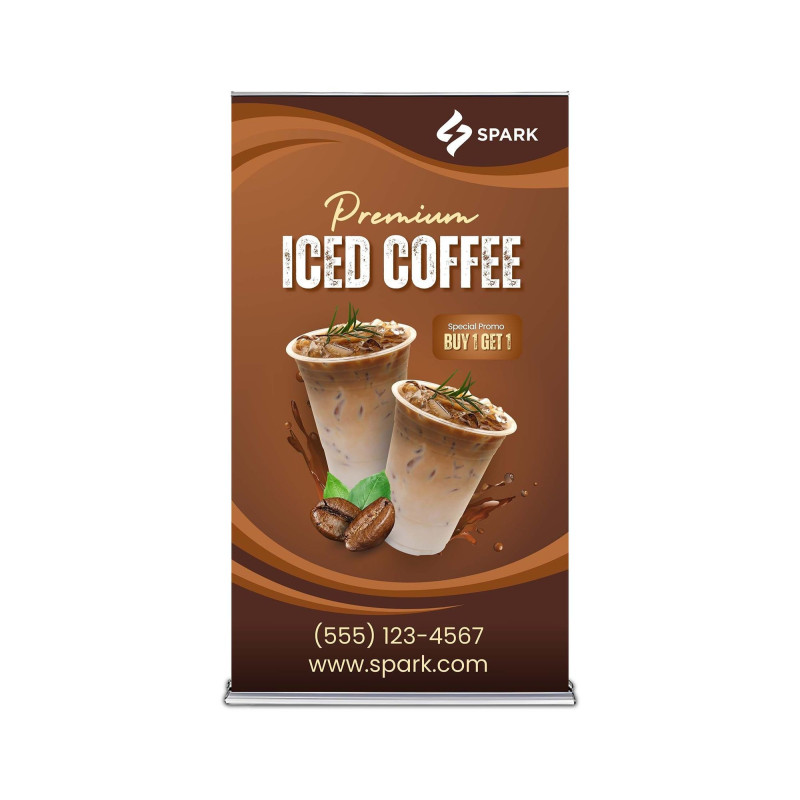 Silverstep 48" x 69" Retractable Banner Stand (Graphic only)