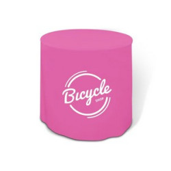 Round Fitted Table Cover, Standard Polyester Fabric (31.5" x 43")