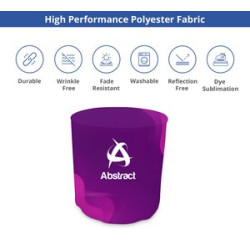 Round Fitted Table Cover, Standard Polyester Fabric (31.5" x 43")