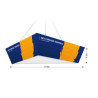 Sky Tube Tapered Triangle Hanging Banners, Single Sided