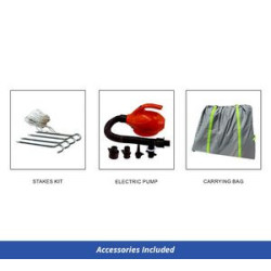 Custom Printed Inflatable Dome Tent - Design 1, Banner, Topper and Frame (17' x 17ft)