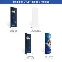 20' Magnetic Modular Fabric Displays 4 L Shape Sections (Single Sided)