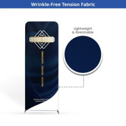 6.5' Magnetic Modular Fabric Display - Tower Island Shape (Single Sided)