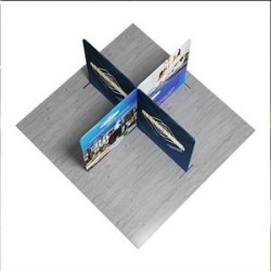 13' Magnetic Modular Fabric Displays - Cross Island Shape (Double Sided)