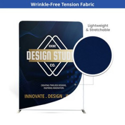 13' Magnetic Modular Fabric Displays - Cross Island Shape (Double Sided)