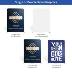 13' Magnetic Modular Fabric Displays - Cross Island Shape (Double Sided)
