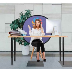 Pop Up Custom Webcam Backdrop Package (39.37")