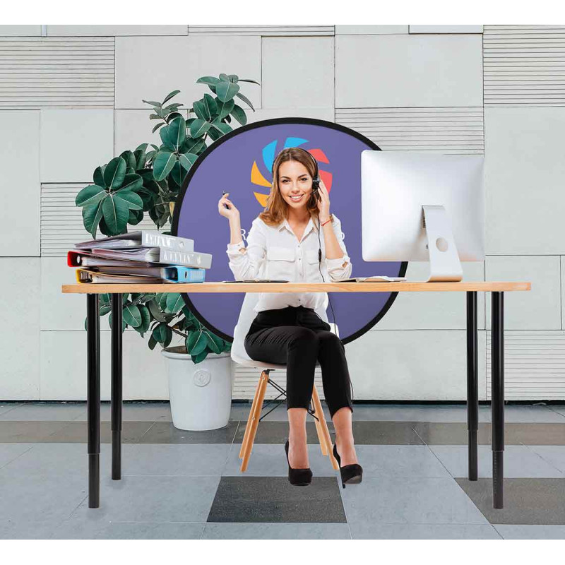 Pop Up Custom Webcam Backdrop Package (39.37")