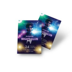 Club Flyers (Printed front Only)- 12pt. Cardstock Gloss