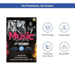 Club Flyers (Printed front Only)- 12pt. Cardstock Gloss