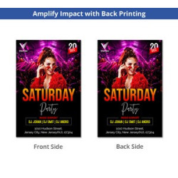 Club Flyers (Printed front Only)- 12pt. Cardstock Gloss