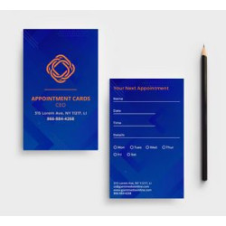 Business Appointment Cards - Vertical (Printed Front and Back)