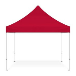 10' x 10' Blank Red Canopy Tent Package