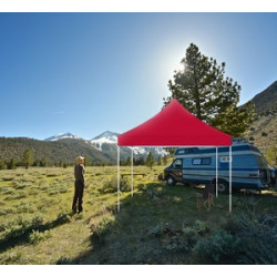 10' x 10' Blank Red Canopy Tent Package