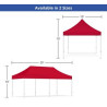 10' x 10' Blank Red Canopy Tent Package