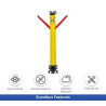 Yellow with Red Arms Inflatable Tube Man Package