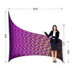 Spiral Photo Booth, Double Sided (10' x 8/4Ft)