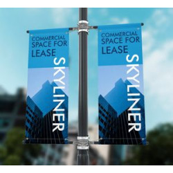Pole Banners, Single Sided Only (1' x 1ft/SQFT)