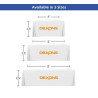 Premium White Table Covers & Throws - 3 sided (4' x 2.5')