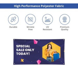 Premium Custom Vinyl Banners - Double Sided (1' x 1ft/SQFT)