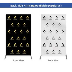 3' x 6.5' Economy Step and Repeat Banner Stand (Graphic only)