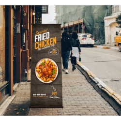 2' x 5.33' L Banner Stand (Graphic only)