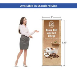 2' x 5.33' L Banner Stand (Graphic only)