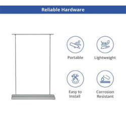 Silverstep 48" Retractable Banner Stand (Hardware only)