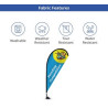 Suction Cup Flags - Teardrop Single Side Package (12.17'' x 23.78'')